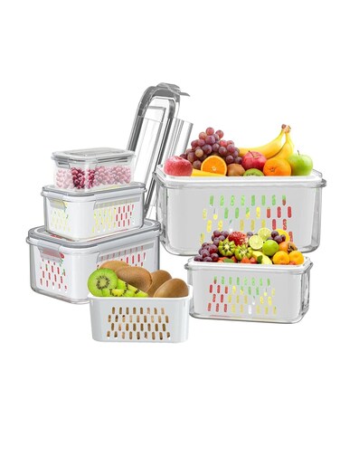 Fruit Vegetable Food Storage Containers for Fridge