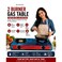 2 Burner LPG Gas Stove with Auto Ignition, Brass Burners, Toughened Glass Top, Blue Finish