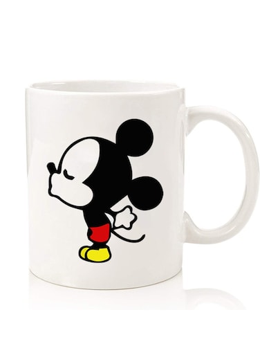 Premium Quality Two Sided Printed Coffee Mug Tea Cup For Home Office, Kids Men Women Mickey Kissing
