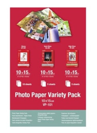 Photo Paper Variety Pack 4x6&acirc;&euro; and A4 - 20 Sheets VP-101