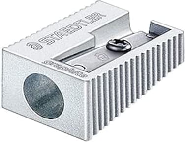 Staedtler 510 10, pencil sharpener (manual pencil sharpener, metallic, metal)
