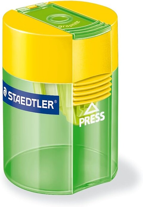 Staedtler Round tub single sharpener 511 006 asst colours pack 10