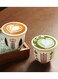 Floral Ceramic Tea Cup with Latte Art Design - Reusable Espresso Mug for Coffee &amp; Tea Lovers, 2 Pcs