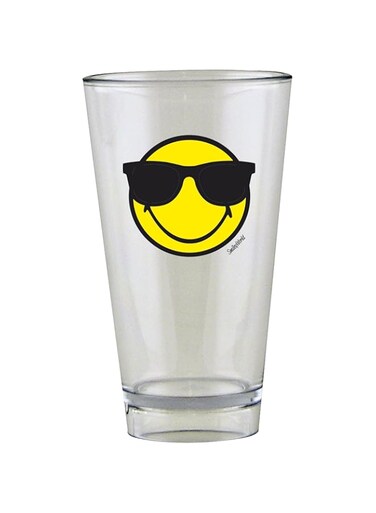 Zak Designs Smiley Glass Tumbler Sunglasses