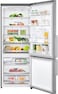 LG 446 Liter Bottom Freezer Refrigerators With Water Dispenser Inverter Linear Compressor Color Silver Model - GCF689BLCM