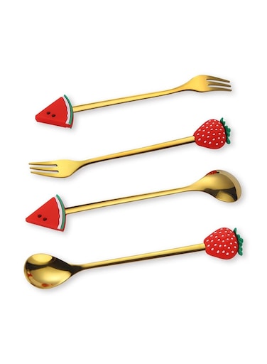 4-Piece Stainless Steel Cutlery Set Kitchen Utensil Set Western Tableware Suitable For Home Kitchen Restaurant Hotel Party Dining Picnic Dining Exquisite Packaging Gift
