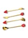 4-Piece Stainless Steel Cutlery Set Kitchen Utensil Set Western Tableware Suitable For Home Kitchen Restaurant Hotel Party Dining Picnic Dining Exquisite Packaging Gift