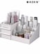 Makeup Organizer, Cosmetic Storage Box with Drawer for Bathroom, Countertop, Bedroom Dresser, Display Case for Lipsticks, Jewelry, Skincare, Brushes, Lotions, Toiletries, Vanity Box