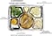 Stainless Steel Lunch/Dinner 6 in 1 Thali Plate-Multiple Shaped Compartments-Silver