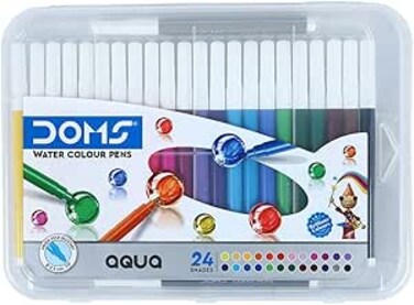 DOMS Aqua Water Colour Pens 24 Shades