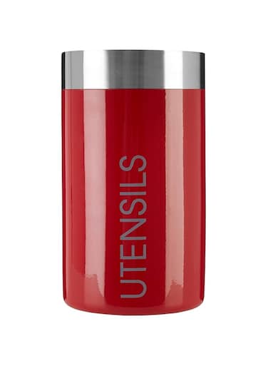 Premier Housewares 508536 Liberty Utensil Holder - Red, H18 x W10 x D10cm