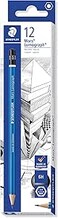 Staedtler Mars Lumograph 6H Graphite Art Drawing Pencil, Medium Hard, Break-Resistant Bonded Lead, 12 Pack, 100-6H, blue (100-6H VE)