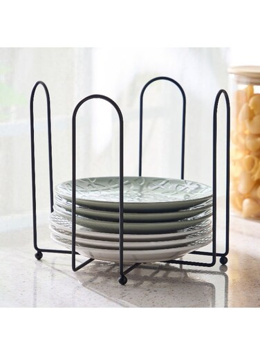 Box Ebony Small Plate Holder Rack