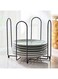 Box Ebony Small Plate Holder Rack
