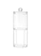 OFRANK Cotton Pad Holder Organizer Box, Cotton Swab Storage Case, Bathroom Canister Jar, Cotton Balls Dispenser with Lid, Cotton Rounds Clear Acrylic Cosmetic Organizer Cotton Ball Container Holder