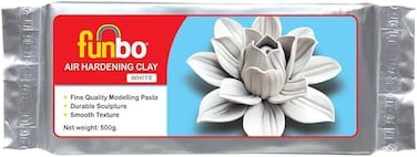 Funbo Air Hardening Clay 500 grams (White)