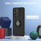 Case for Honor X5B Case Cover With 2Pack Screen Protector Metal Ring Holder Grip Kickstand Car Magnetic Mount Shockproof Matte Hard Back Bumper Case for Honor X5B Black