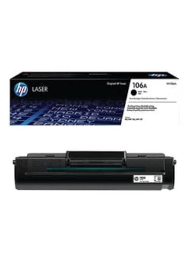 HP 106A Black Original LaserJet Toner Cartridge - W1106A Black