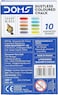 Doms Dustless Coloured Chalk Box Pack   Extra Bright, Smooth &amp; Long Lasting   Soft &amp; Anti-Scratch Writing   Non-Toxic &amp; Safe To Use   Set of 10 Different Color Chalk   Pack of 1
