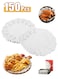 pcs Lace Doilies Paper , 16cm Round Lace Paper Placemats for Tables, Cake, Baking, Wedding Decoration (White)