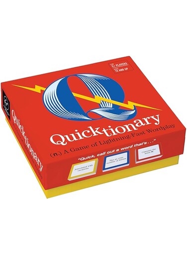 Chronicle Books Quicktionary: A Game of Lightning-Fast Wordplay, Includes 102 prompt cards; 1 rule book