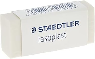 Staedtler Rasoplast Erasers (White, 19 mm, 13 mm, 43 mm)