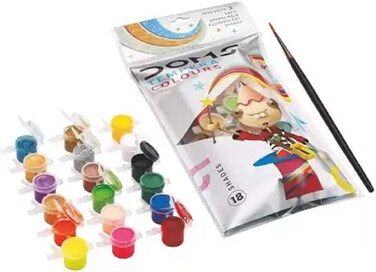 DOMS Tempera Colour 18 Shades (Set of 180, Multicolor)