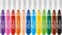 Maped Color'Peps Mini Power Children's Colouring Pens, Broad Tip and Cap with Stamp Design, Washable Ink &ndash; Pack of 12 Assorted Colours