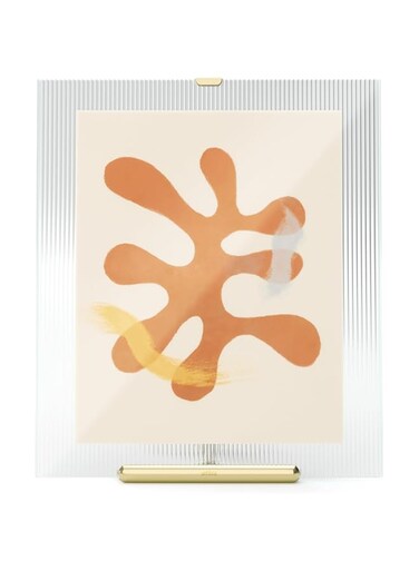 Umbra Flute Picture Frame, 8x10 in, Brass