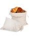 2Pcs Linen Large Drawstring Storage Bags, Reusable Cotton Bread Bags Keeps Bread Fresh for Dinner Party &amp; Bakery(12 x 16 in)