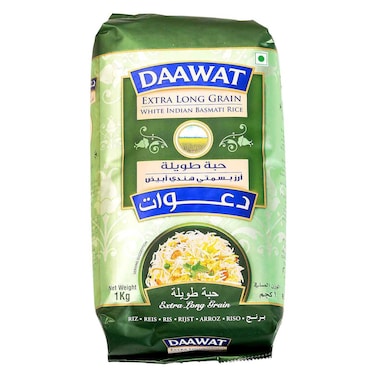 Daawat Extra Long Grain Basmati Rice, 1kg