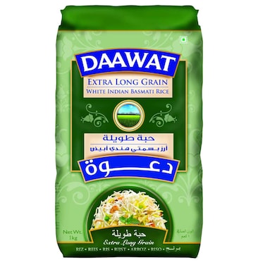 Daawat Extra Long Grain Basmati Rice, 1kg