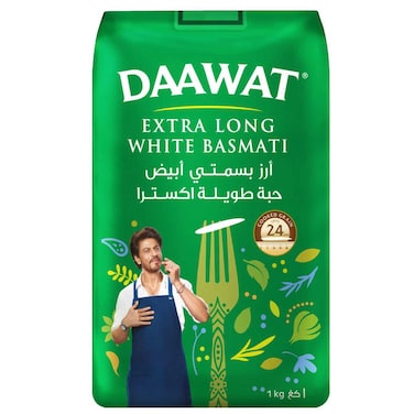 Daawat Extra Long Grain Basmati Rice, 1kg