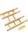 Angju Bamboo Drawer Dividers with Inserts, Kitchen Adjustable Drawer Organizers, Expandable Organization for Home, Office, Dressers and Bathroom, 4 Divider with 9 Insert