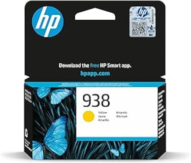 HP 938 Yellow Original Ink Cartridge   Compactible with HP OfficeJet Pro 9110, 9120, 9130, 9123, 9720 &amp; 9730