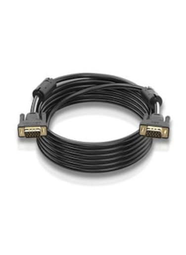 VGA 3+6 Male To Male Cable For Projector Monitor Black 5 Meter