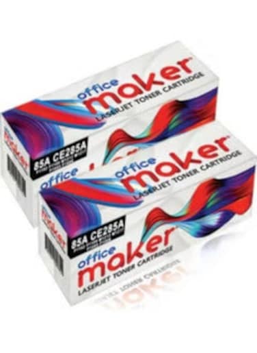 2-Pack Laserjet Toner Cartridge for 85A CE285A Printer Black