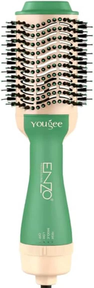 PrecisionWare Enzo EN-6212 Professional One-Step Hair Dryer And Styler, 2-in-1 Volumizing Hot Air Brush With Ionic Technology, Ceramic Coating, Adjustable Heat Settings, Ergonomic Design, Intl Version