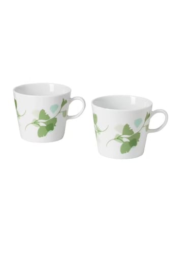 leaf patterned white/green33 cl