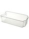 Refrigerator Organizer Bins, Small, L 32 x B 15.5 x H 9 cm   BPA-Free Clear Fridge Storage Containers with Handles   Stackable Kitchen Storage Baskets for Pantry, Freezer &amp; Cabinet Organization