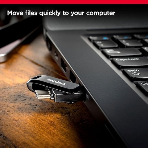 SanDisk 256GB Ultra Dual Drive Go USB Type C Flash Drive SDDDC3 256G G46, Black, Dual Drive Go USB Type C, SDDDC3 256G G46