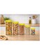 HQ 5PCS Clear Plastic Kitchen Storage Jars Set with Airtight Lids &acirc;&euro;&ldquo; Multi-Size Pantry Containers for Pasta, Nuts, Snacks &amp; Candy Green