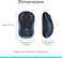 Logitech Mouse Wireless Blue M185