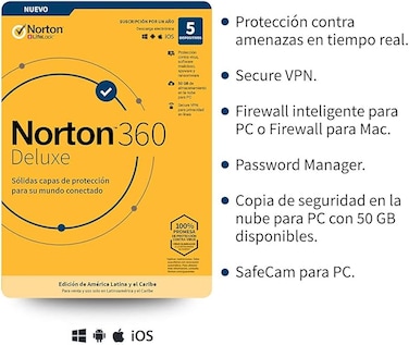 Norton Norton 360 Deluxe / Total Security 5 Devices 1 Year (5-Users)