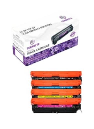 307A Toner Cartridge Compatible  CP5225 Toner For Color Laser Jet Series CP5220 CP5221 CP5223 CP5223dn CP5223n CP5225dn Printer (CE740A PACK OF 4)