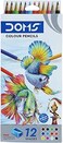 DOMS Non-Toxic Colour Pencil Set in Cardboard Box (12 Assorted Shades x 4 Set), Multicolor (DM3445P4)