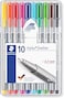 Staedtler St 334 Sb10 Triplus Fineliner Assort Pen (Pack Of 10)