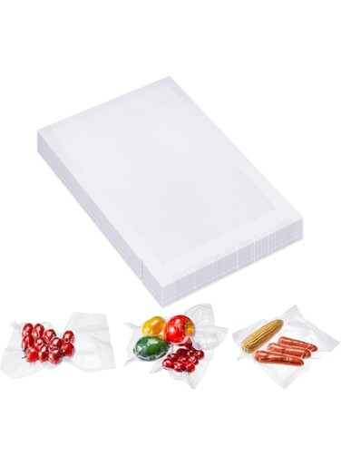 Vacuum Sealer Bags, 4 x 6 Inch Vacuum Heat-Seal Bags Sealer Bags Pre-Cut Seal Bag for Food Preservation, Seal a Meal BPA Free, Heavy Duty, Great for Vac Storage, Meal Prep or Sous Vide (120 Pieces)