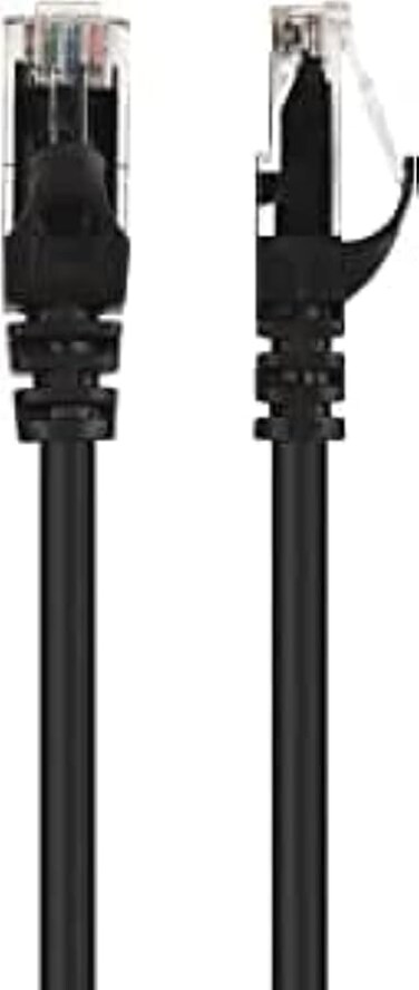 KUWES 0.3M CAT. 6 UTP Patch Cord (Black) - Pack of 5