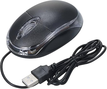 USB Wired Optical Mouse Office Mouse Ergonomic Symmetrical Mice Plug and Play for Desktop Computer Laptop